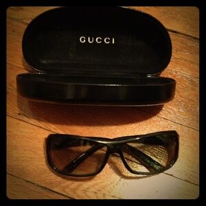 Gucci Clear Green Sunglasses